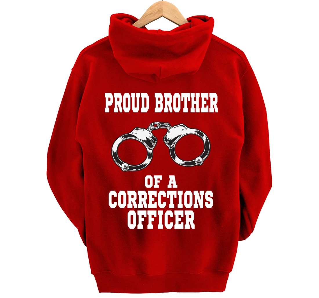 Corrections Officer Brother Proud Brother Pullover Hoodie