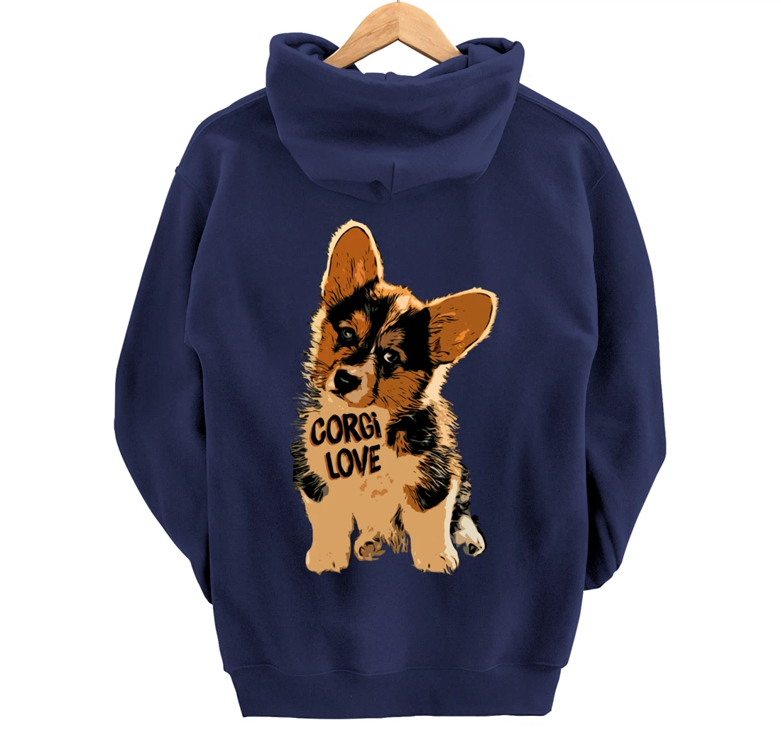 Corgi Love Pullover Hoodie