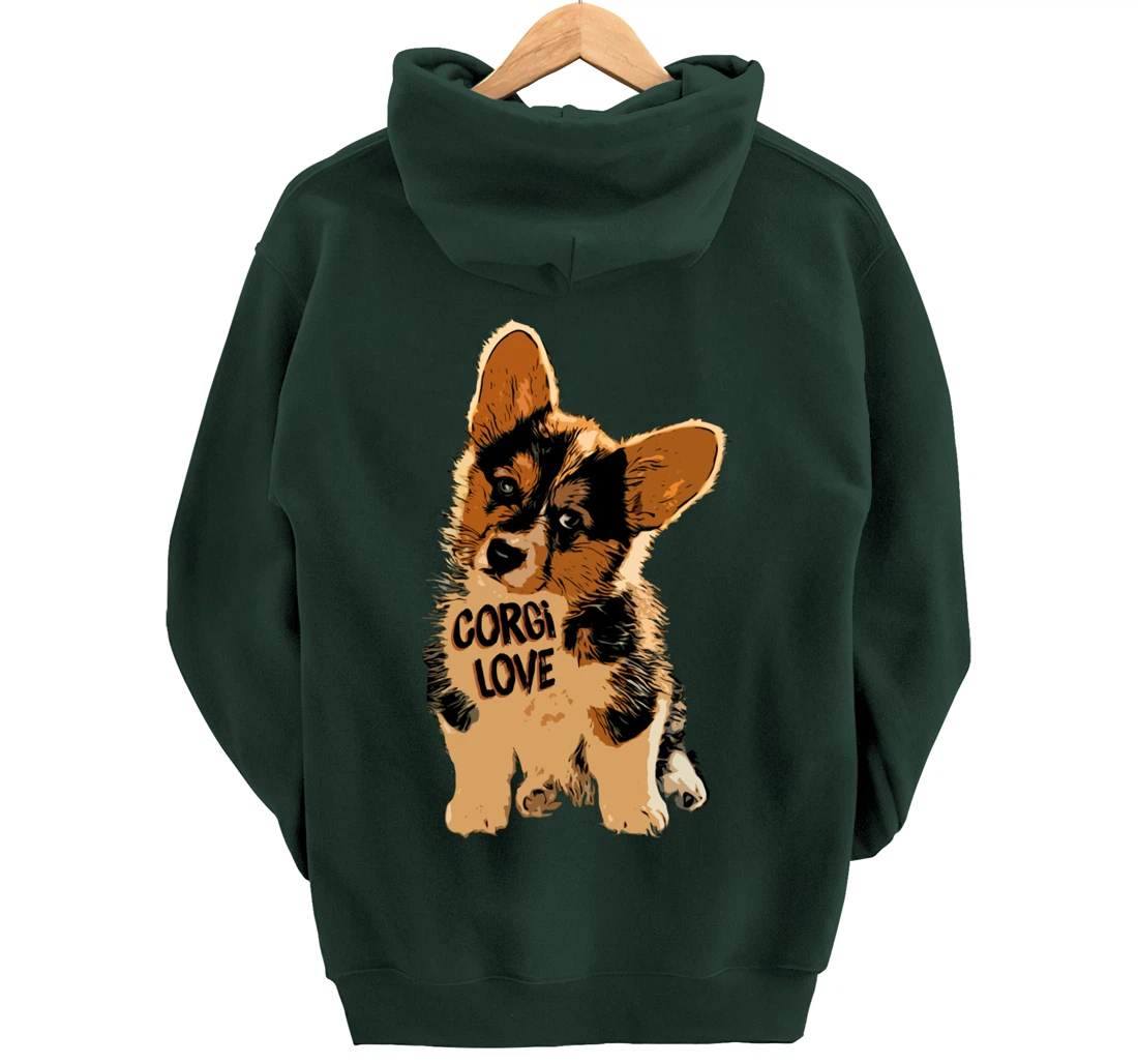 Corgi Love Pullover Hoodie