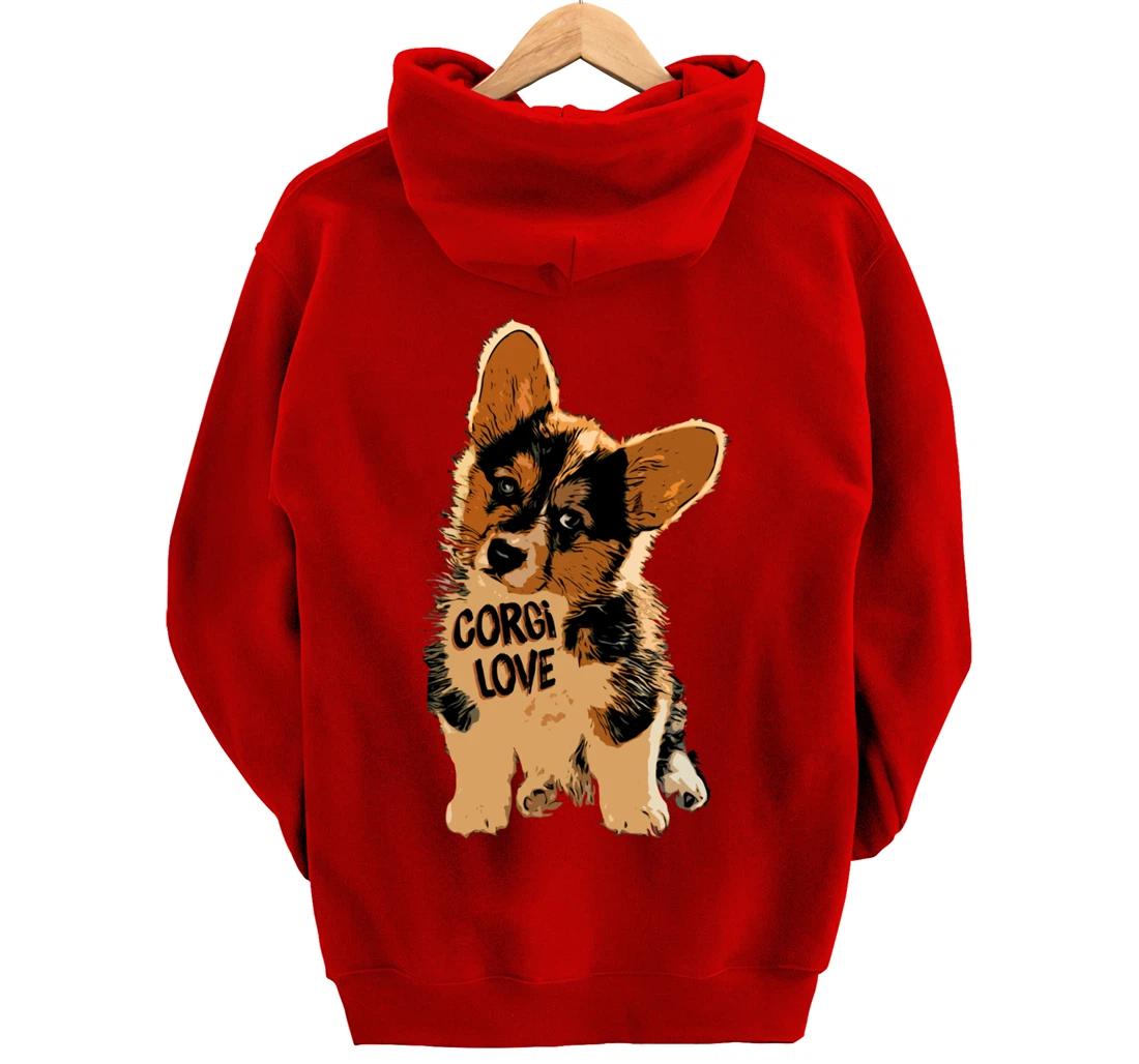 Corgi Love Pullover Hoodie