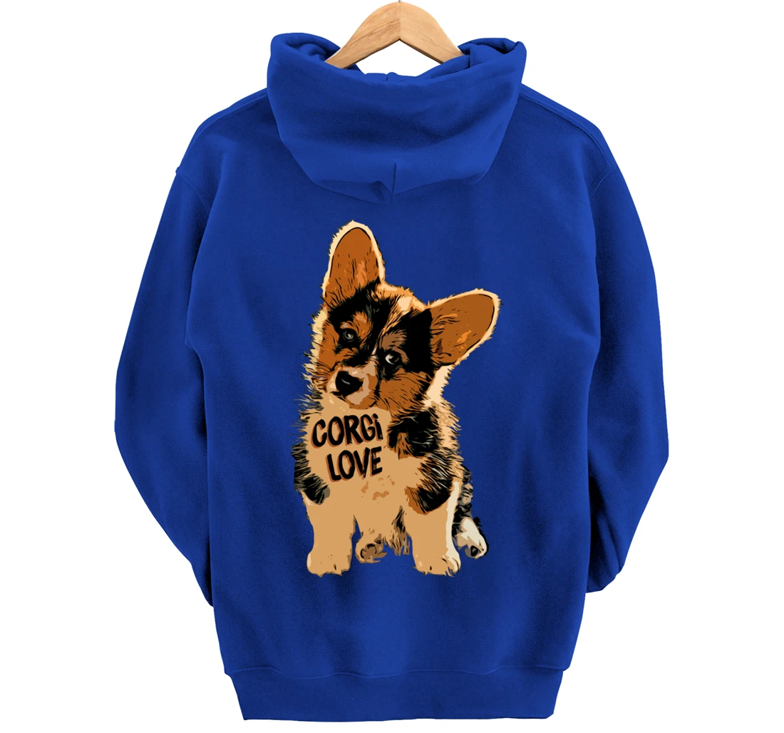 Corgi Love Pullover Hoodie