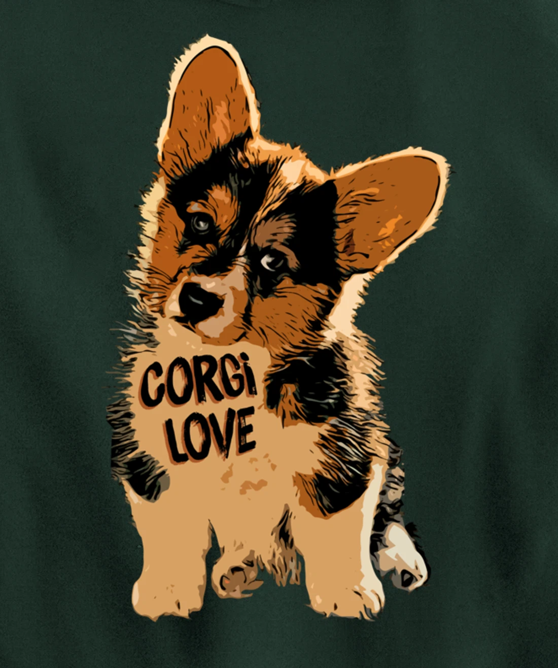 Corgi Love Pullover Hoodie