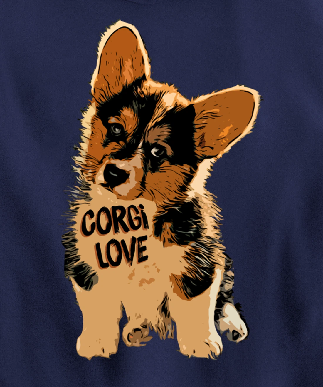 Corgi Love Pullover Hoodie