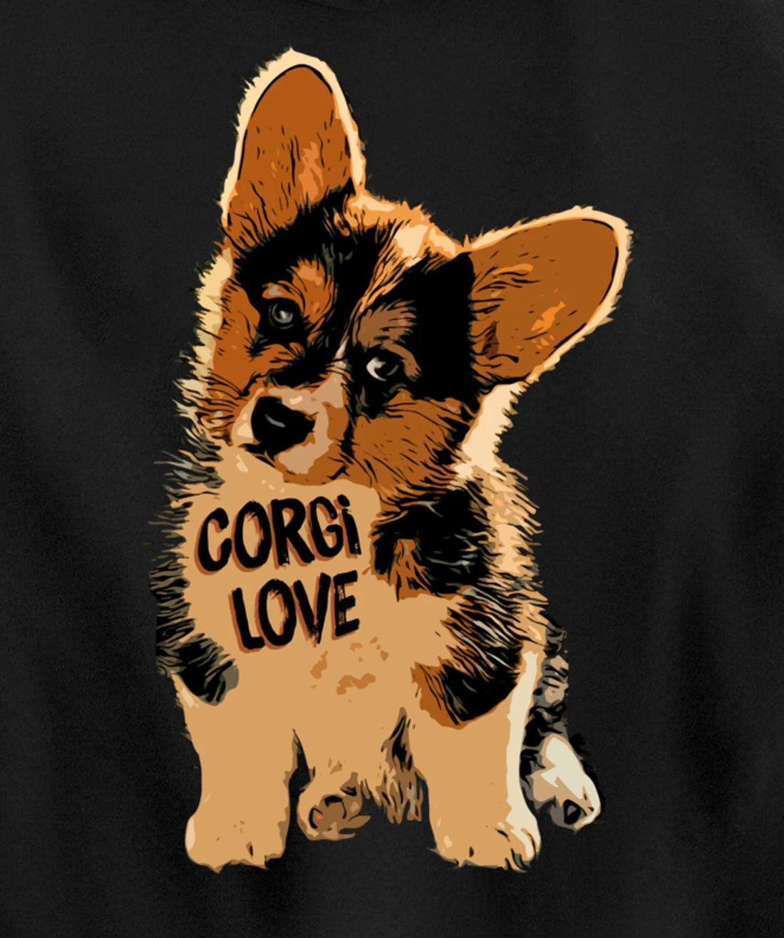 Corgi Love Pullover Hoodie