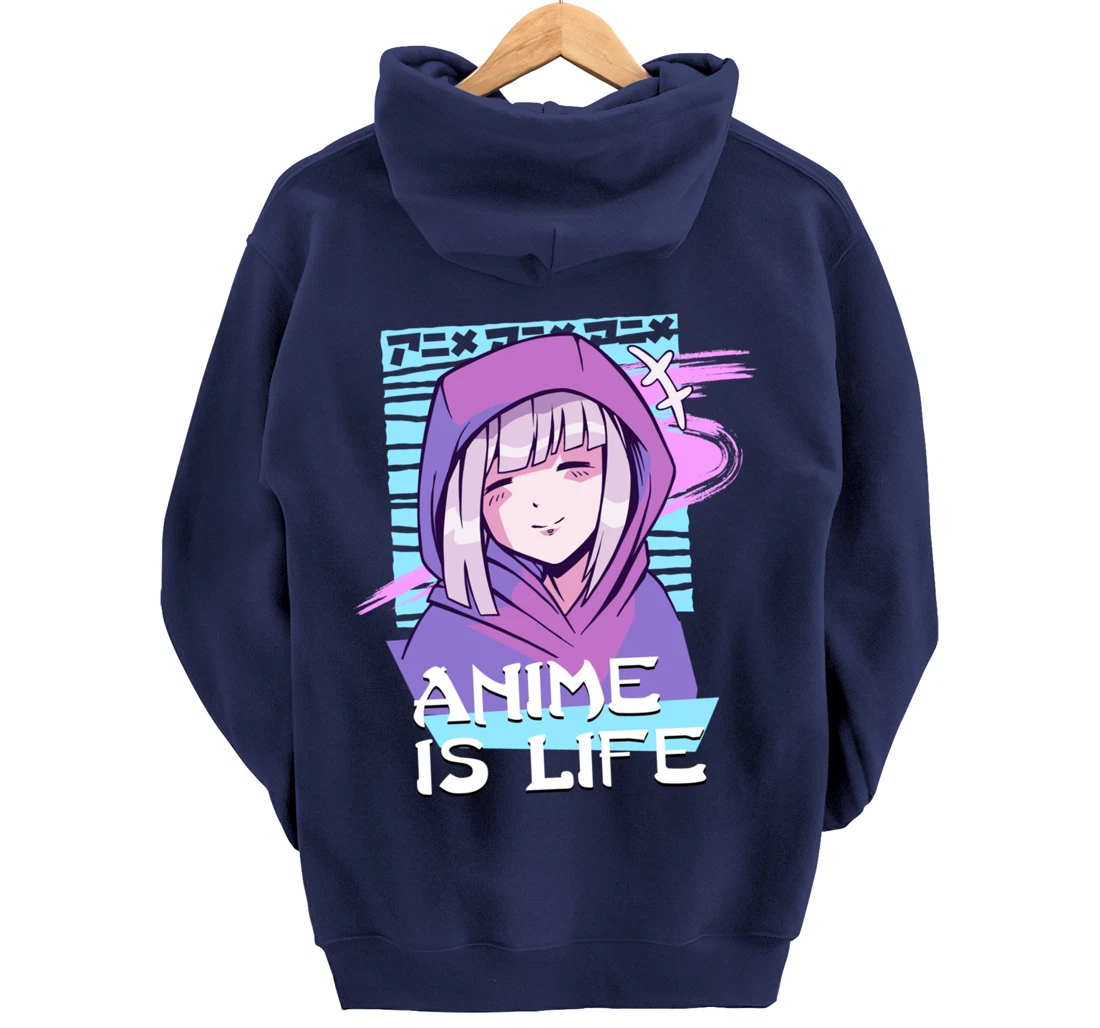 Anime is Life Anime Aesthetic Otaku gifts Pullover Hoodie