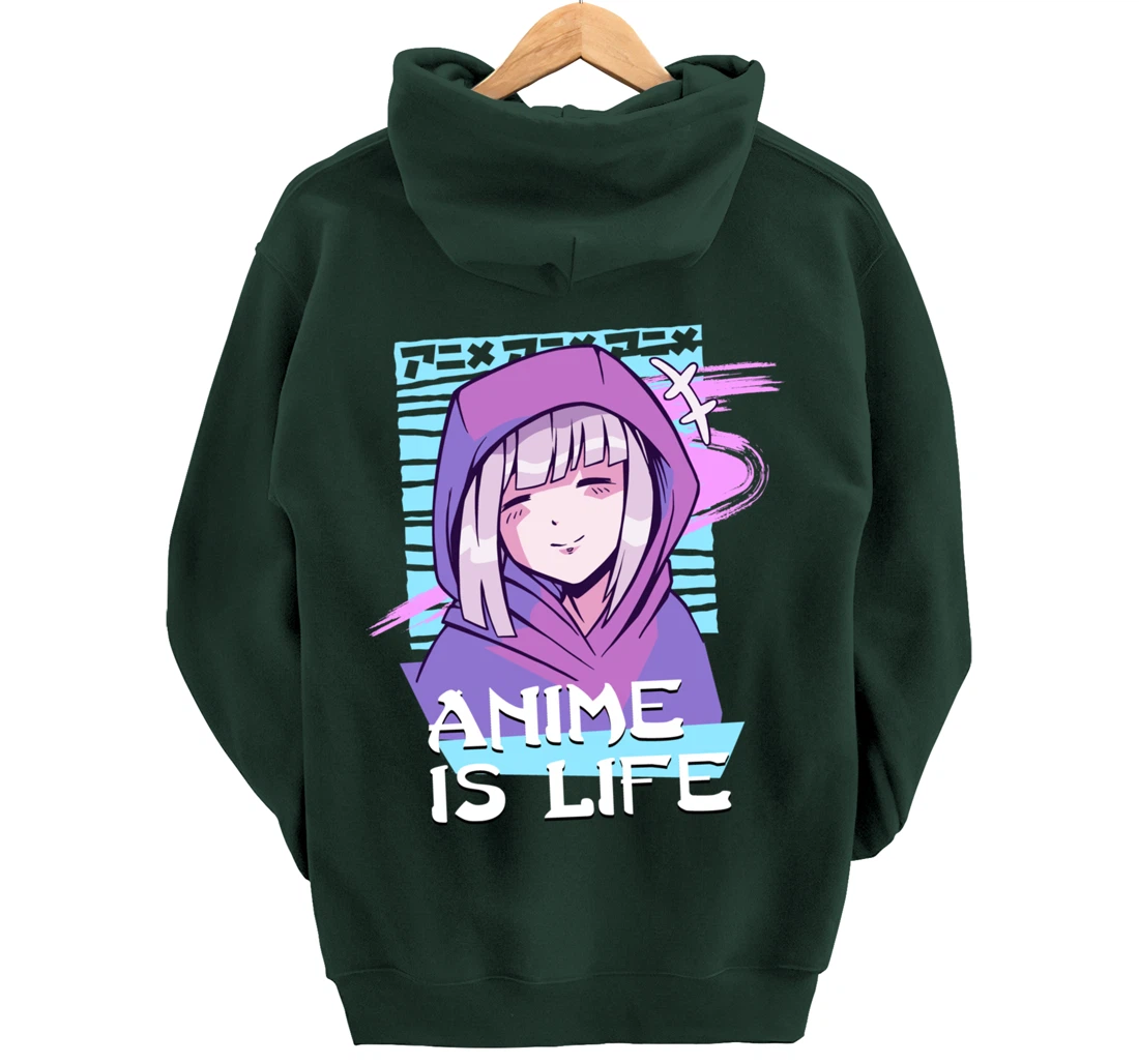 Anime is Life Anime Aesthetic Otaku gifts Pullover Hoodie