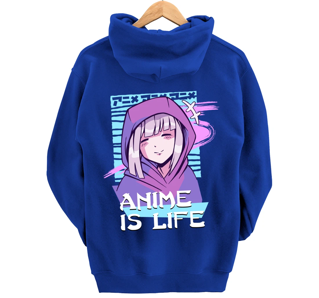 Anime is Life Anime Aesthetic Otaku gifts Pullover Hoodie