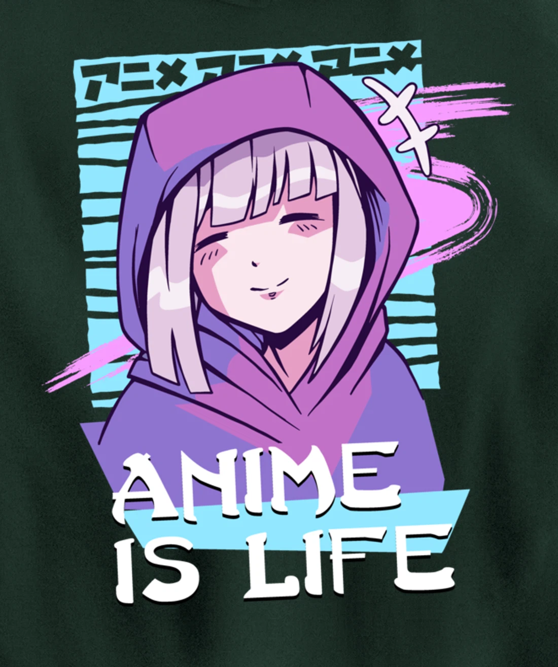 Anime is Life Anime Aesthetic Otaku gifts Pullover Hoodie