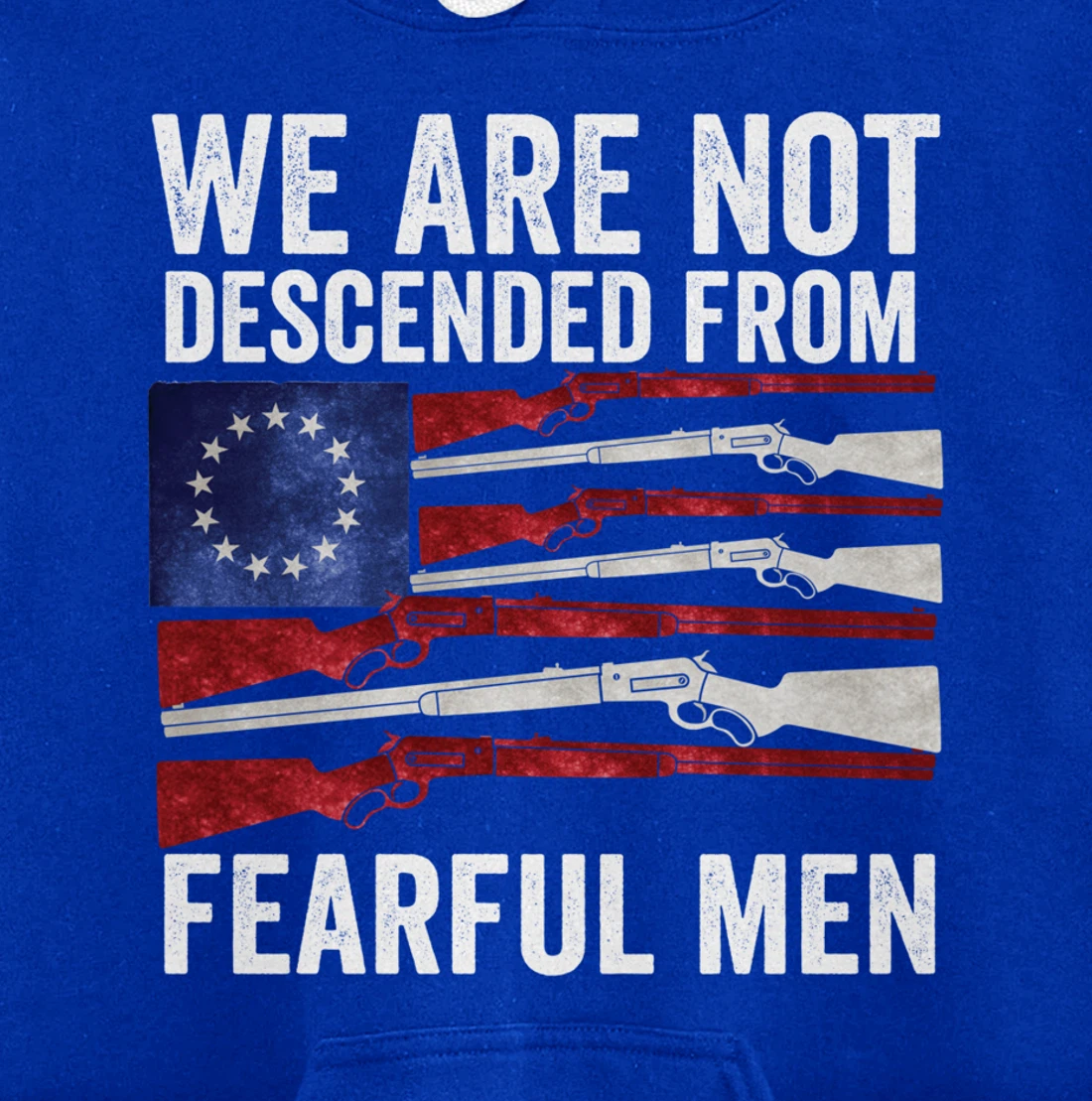 (print on back) We Are Not Descended From Fearful Men Betsy Pullover Hoodie