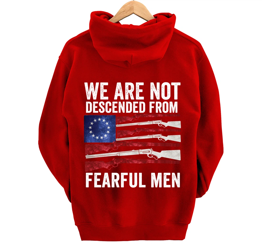 (print on back) We Are Not Descended From Fearful Men Betsy Pullover Hoodie
