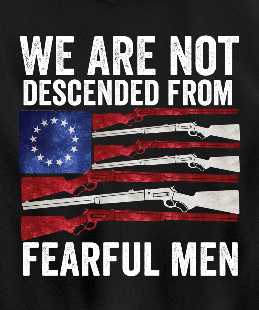 (print on back) We Are Not Descended From Fearful Men Betsy Pullover Hoodie