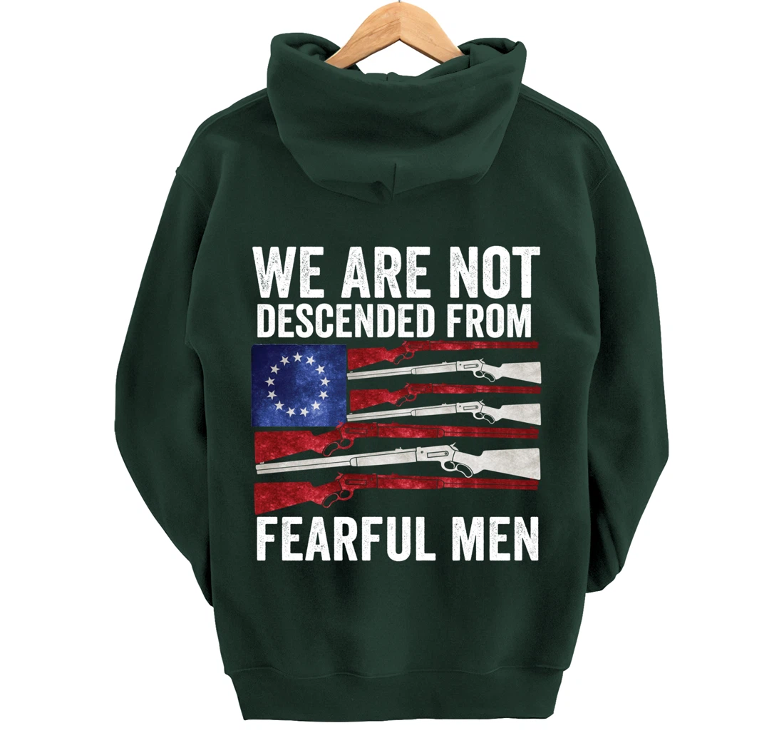 (print on back) We Are Not Descended From Fearful Men Betsy Pullover Hoodie