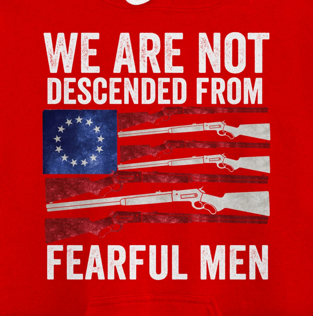 (print on back) We Are Not Descended From Fearful Men Betsy Pullover Hoodie