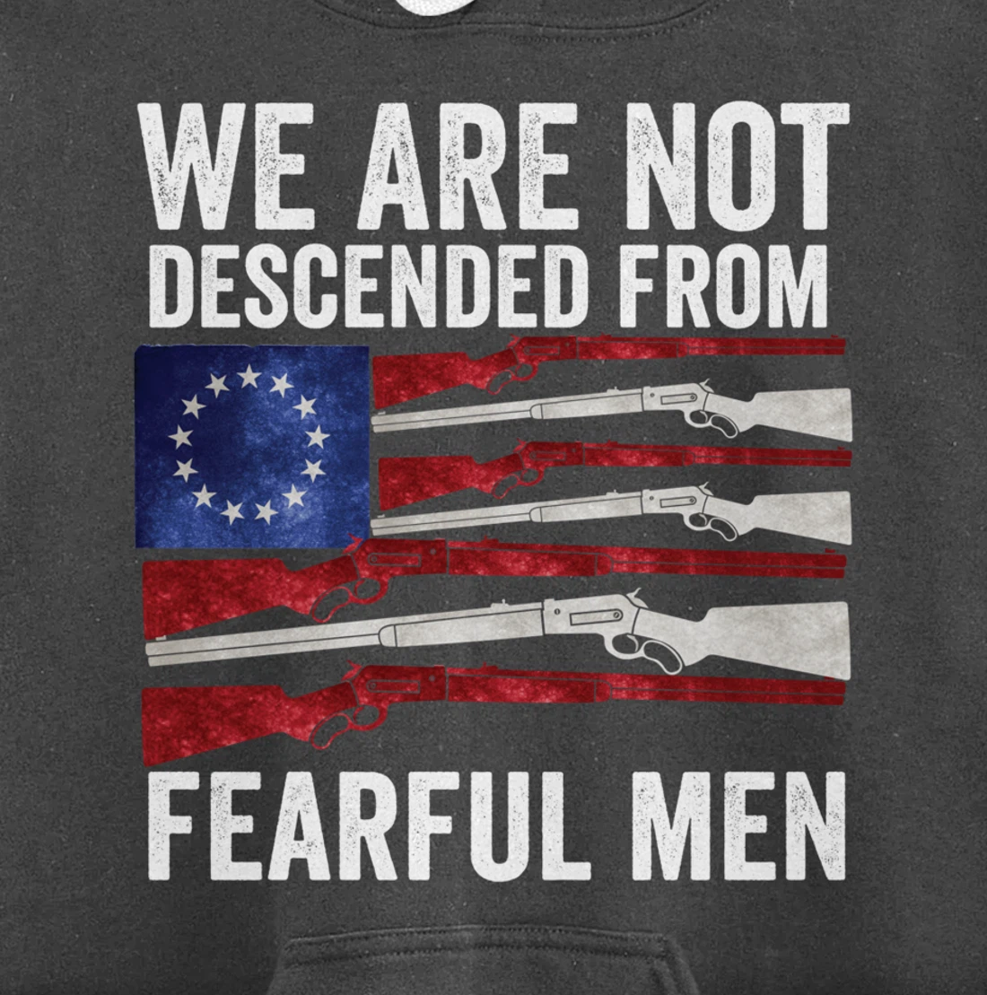 (print on back) We Are Not Descended From Fearful Men Betsy Pullover Hoodie