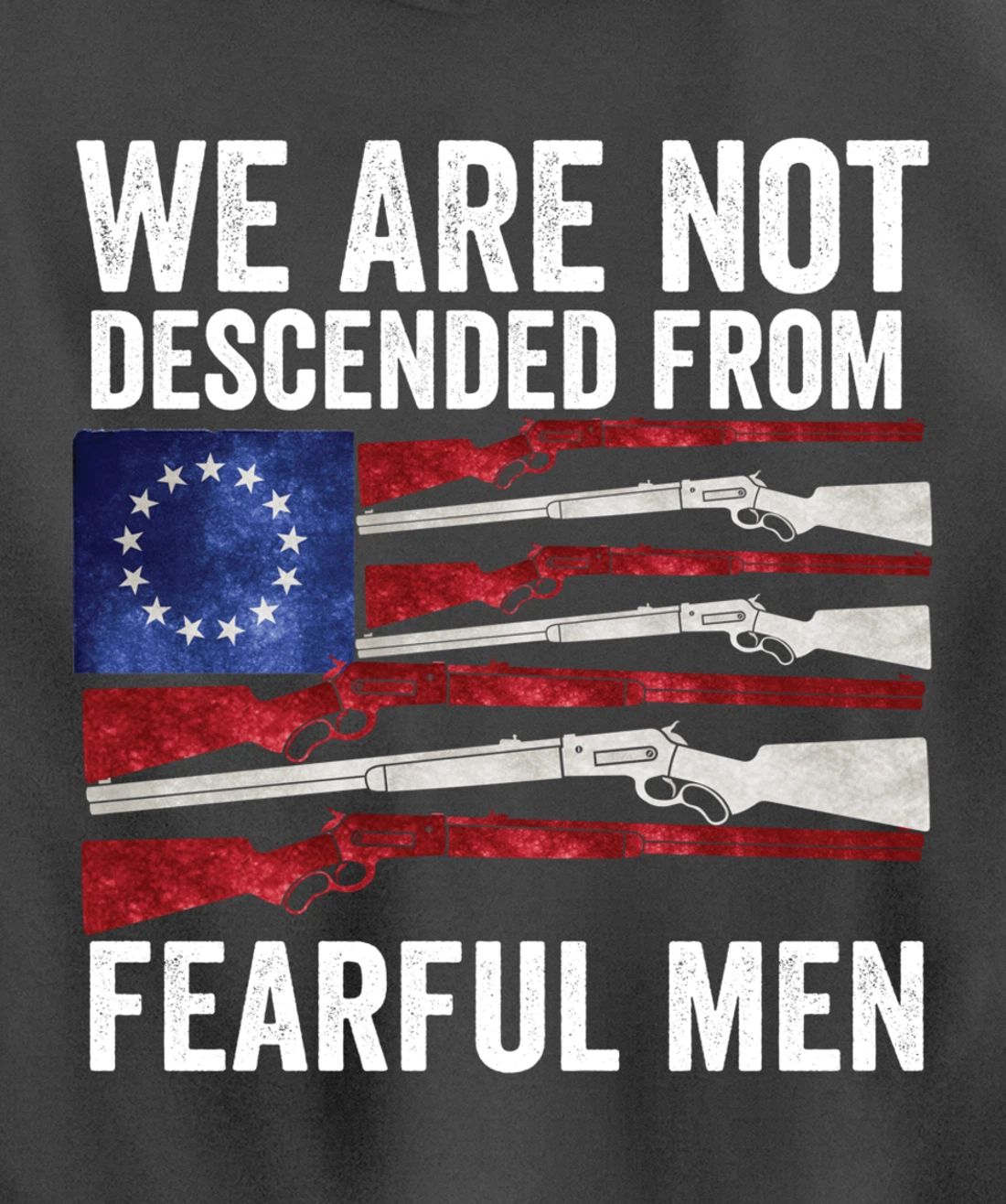 (print on back) We Are Not Descended From Fearful Men Betsy Pullover Hoodie