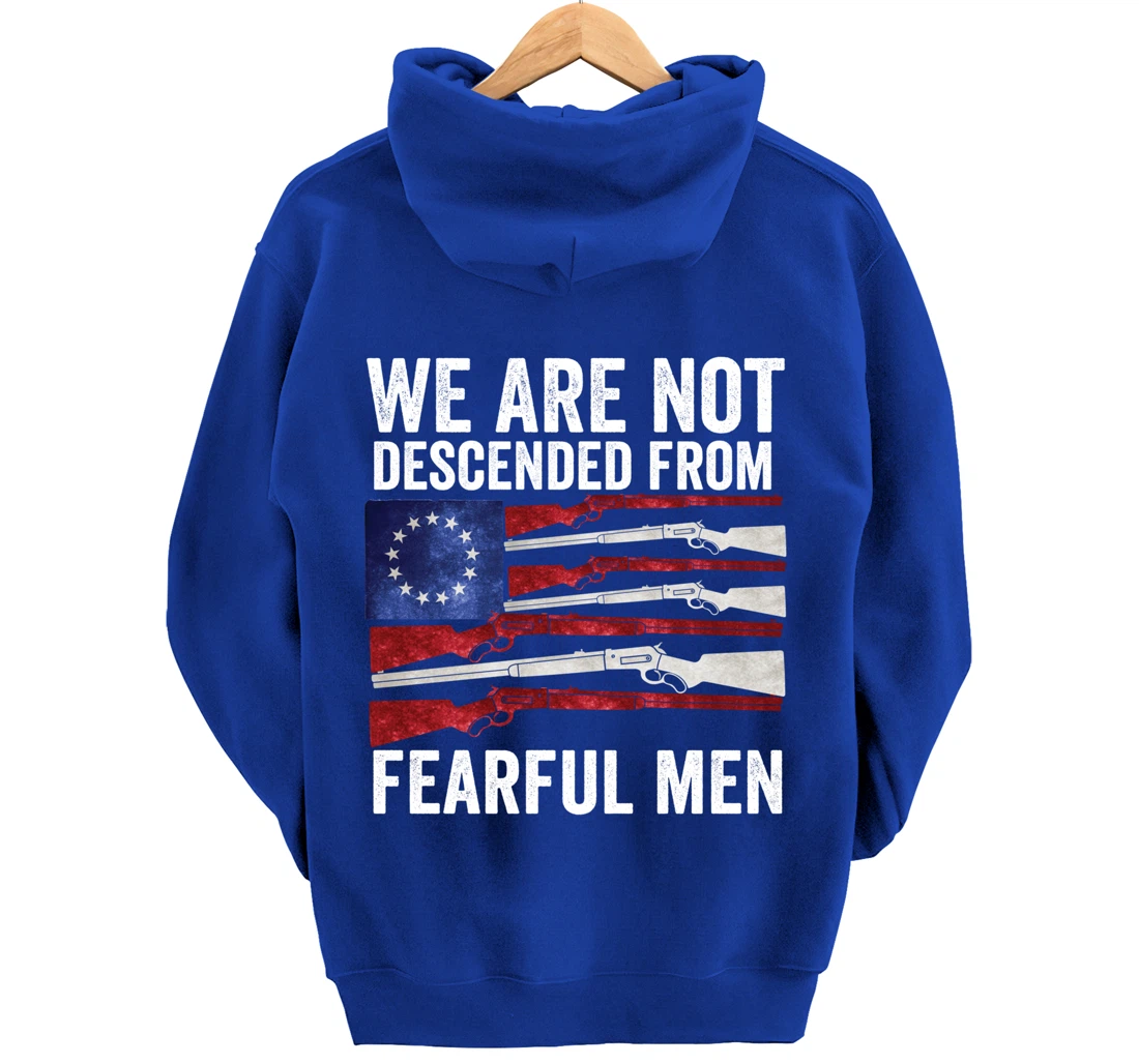 (print on back) We Are Not Descended From Fearful Men Betsy Pullover Hoodie