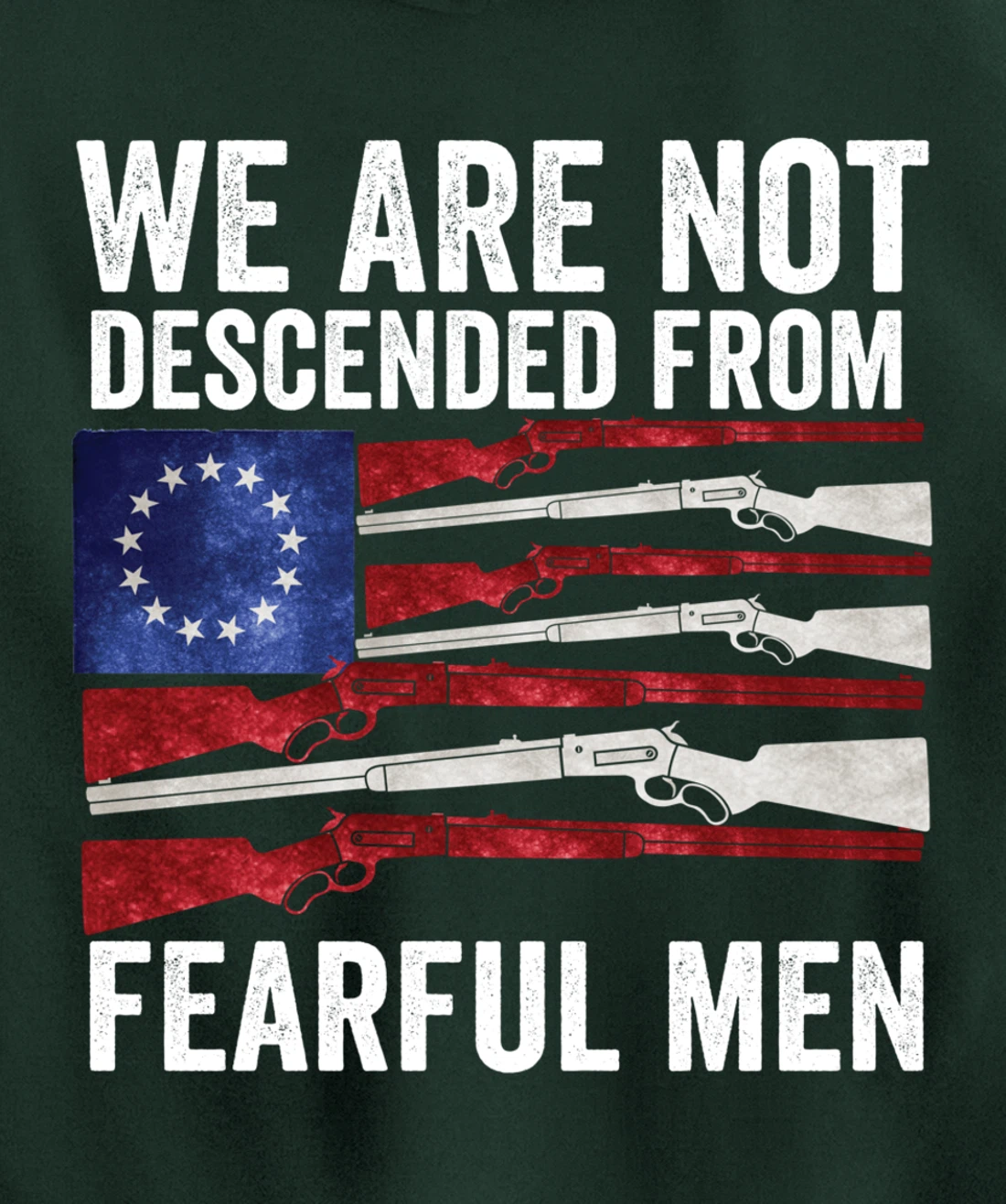(print on back) We Are Not Descended From Fearful Men Betsy Pullover Hoodie