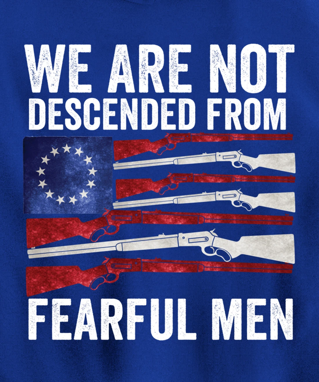 (print on back) We Are Not Descended From Fearful Men Betsy Pullover Hoodie