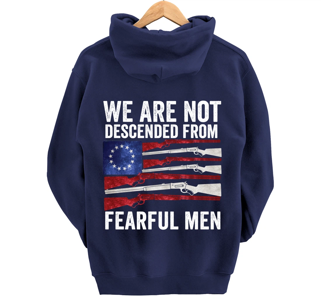 (print on back) We Are Not Descended From Fearful Men Betsy Pullover Hoodie