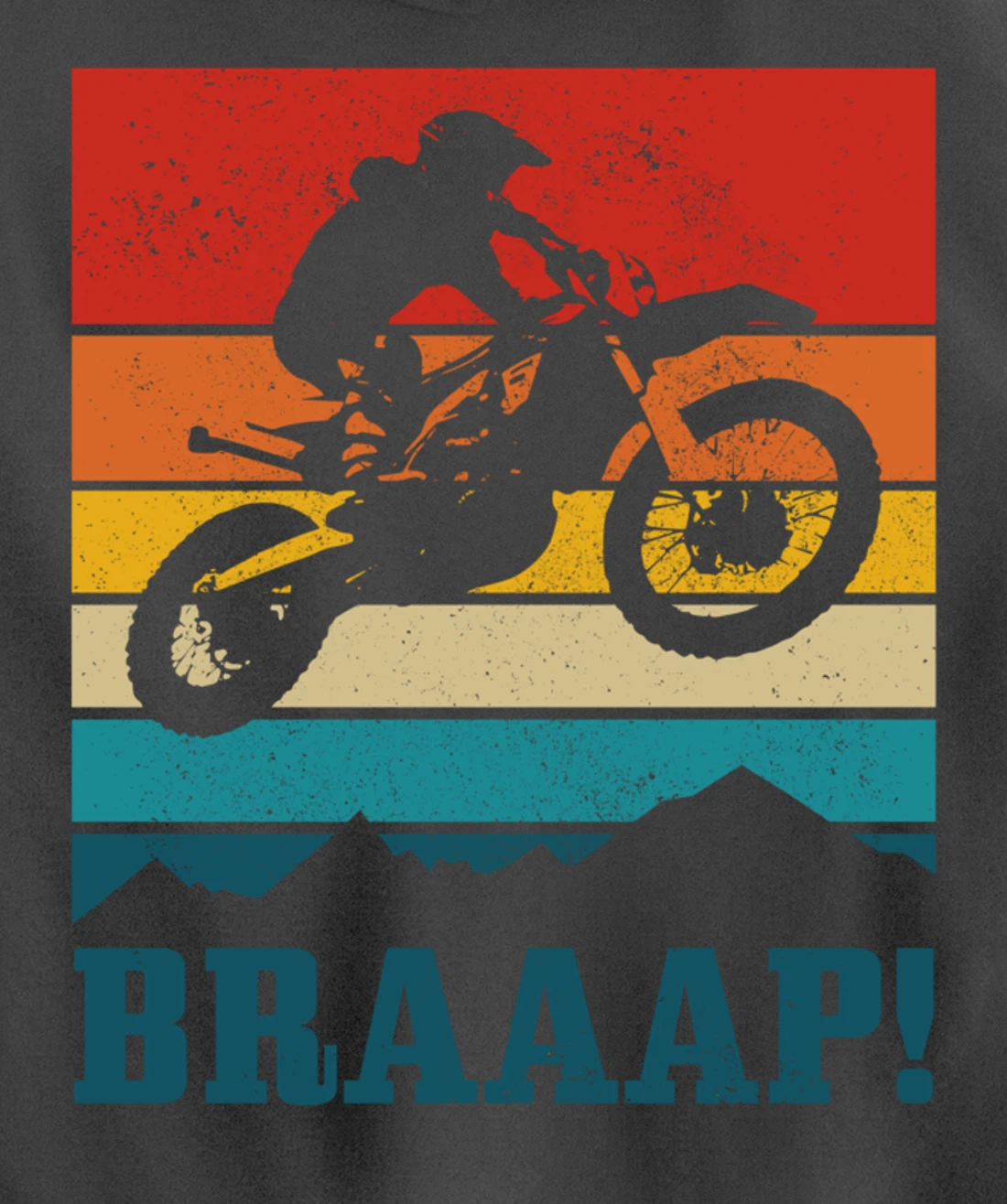 Braap Dirt Bike Motocross MX Motorcycle Enduro Biker Gift Pullover Hoodie