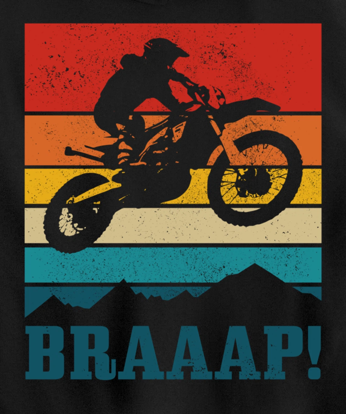 Braap Dirt Bike Motocross MX Motorcycle Enduro Biker Gift Pullover Hoodie
