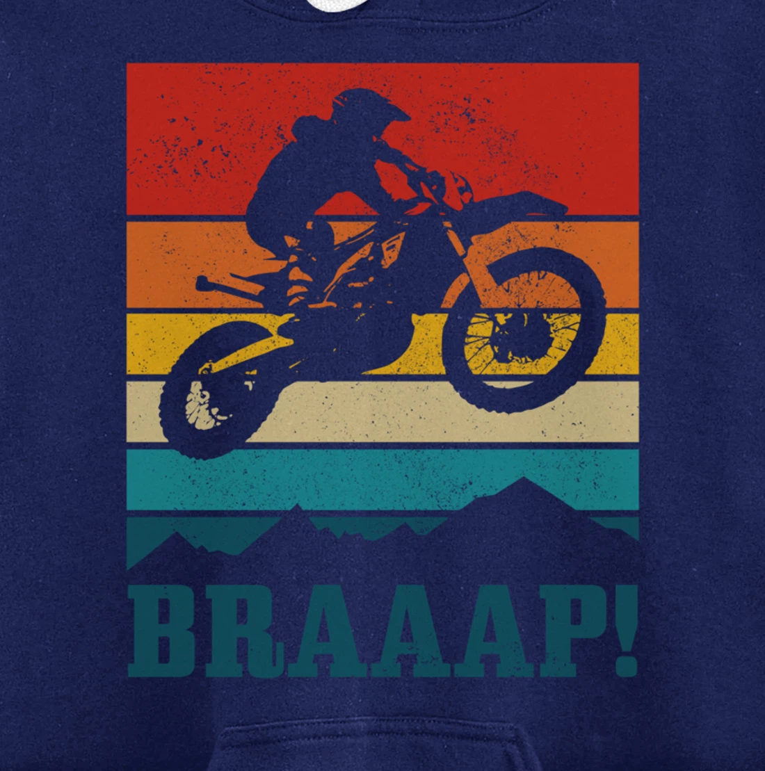 Braap Dirt Bike Motocross MX Motorcycle Enduro Biker Gift Pullover Hoodie