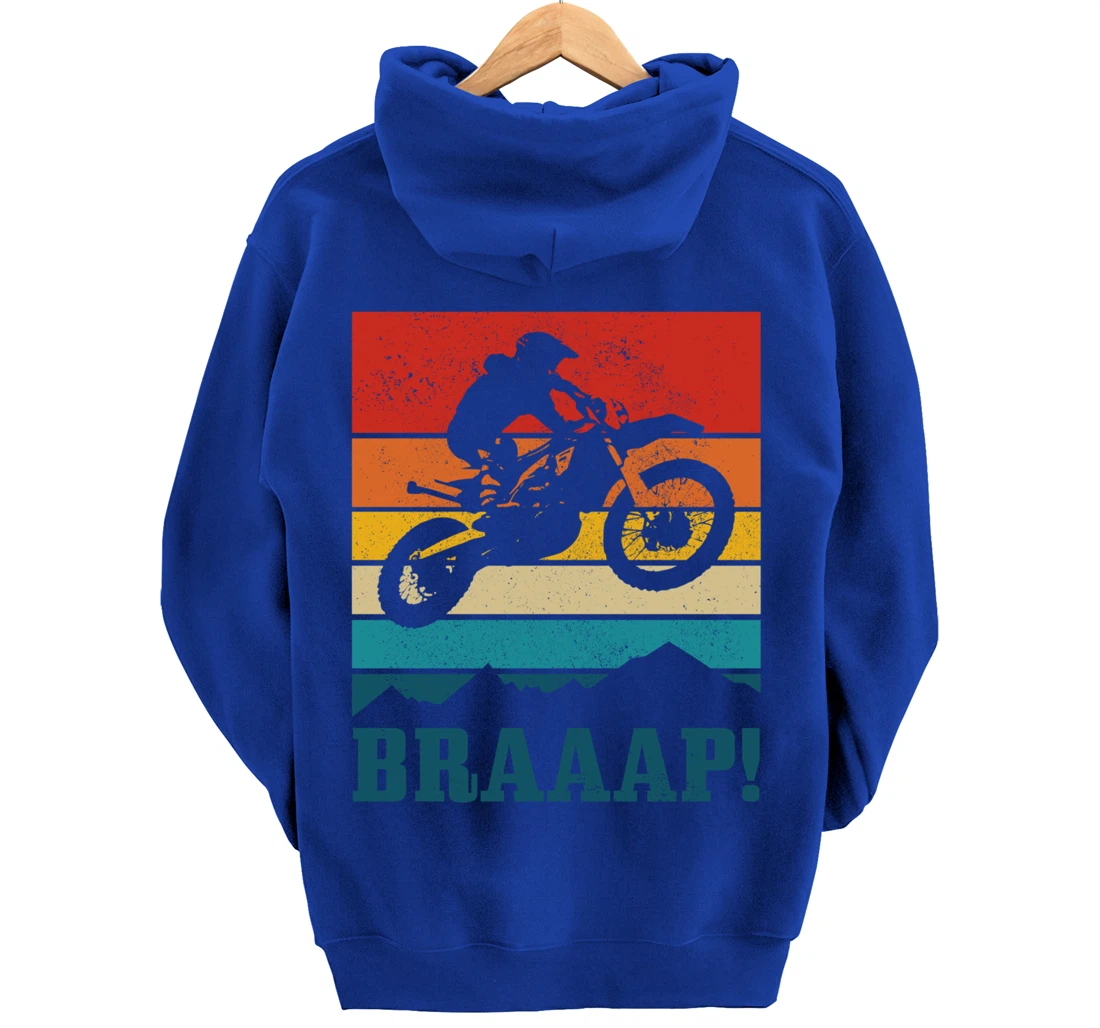 Braap Dirt Bike Motocross MX Motorcycle Enduro Biker Gift Pullover Hoodie