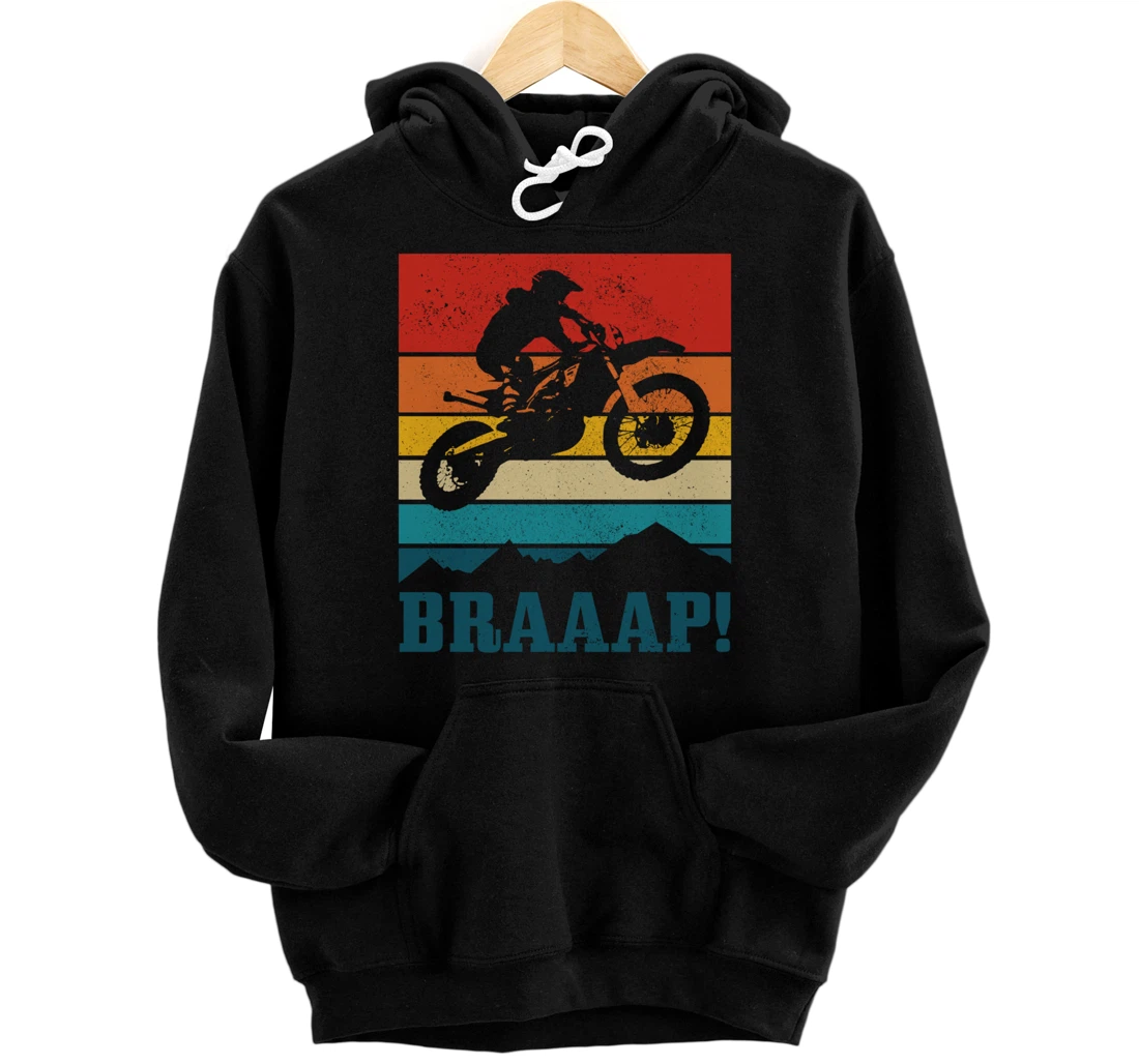 Braap Dirt Bike Motocross MX Motorcycle Enduro Biker Gift Pullover Hoodie