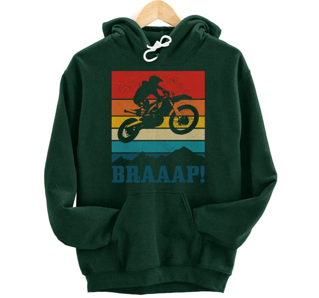 Braap Dirt Bike Motocross MX Motorcycle Enduro Biker Gift Pullover Hoodie