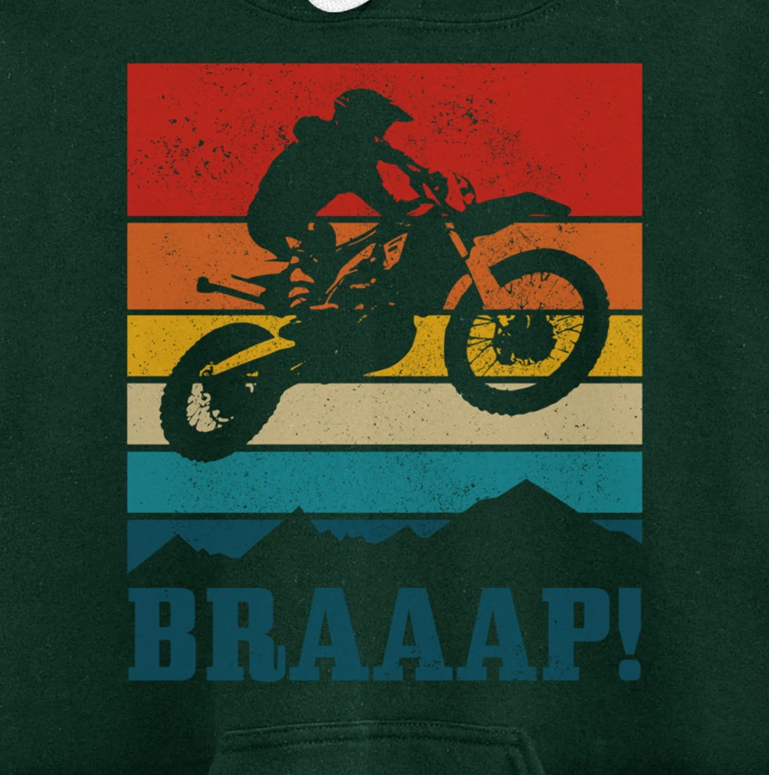 Braap Dirt Bike Motocross MX Motorcycle Enduro Biker Gift Pullover Hoodie