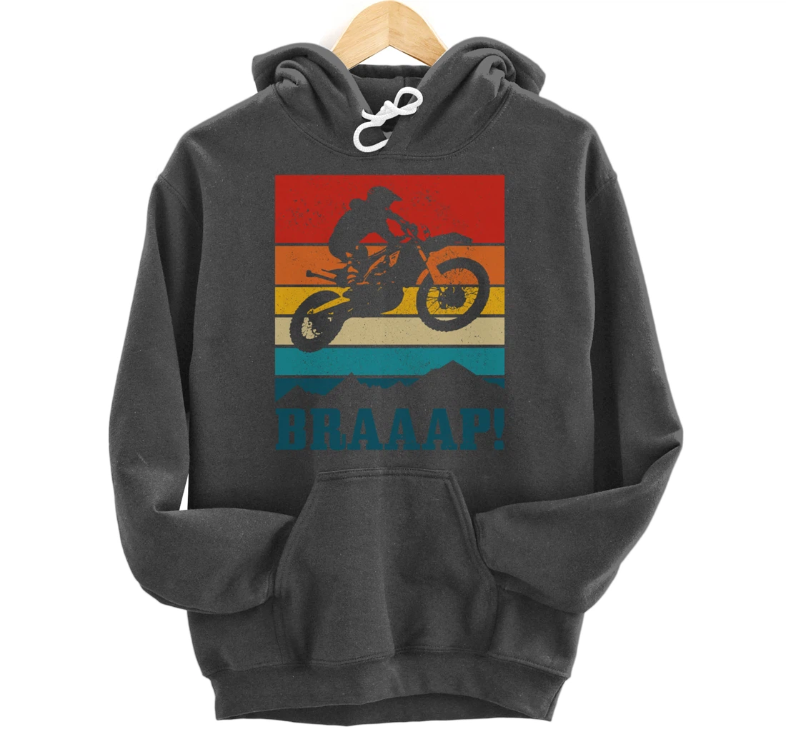 Braap Dirt Bike Motocross MX Motorcycle Enduro Biker Gift Pullover Hoodie