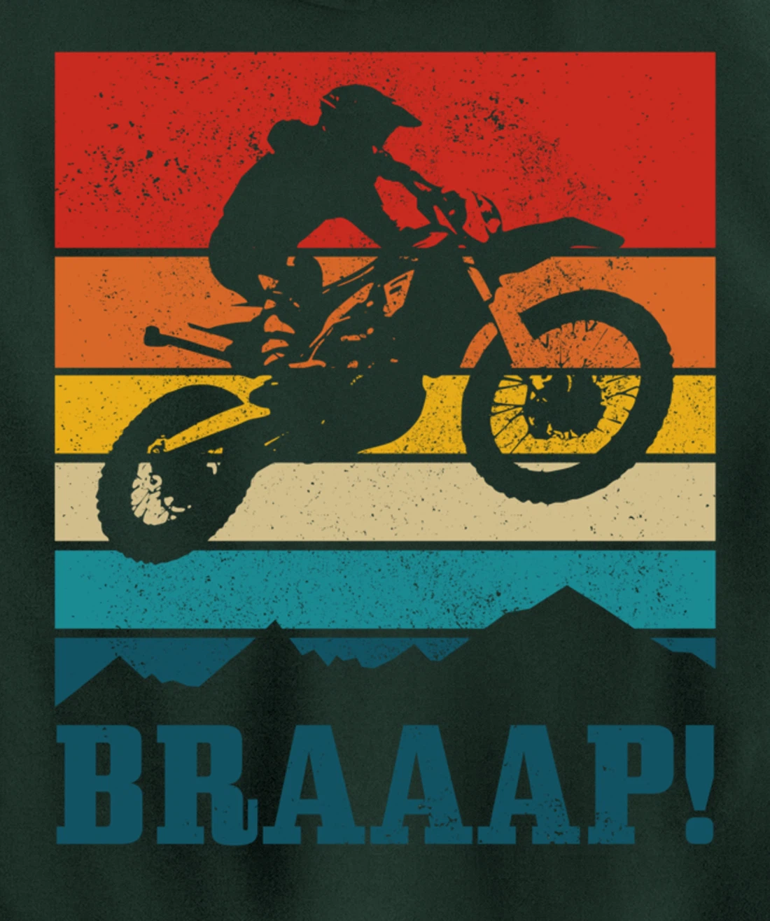 Braap Dirt Bike Motocross MX Motorcycle Enduro Biker Gift Pullover Hoodie