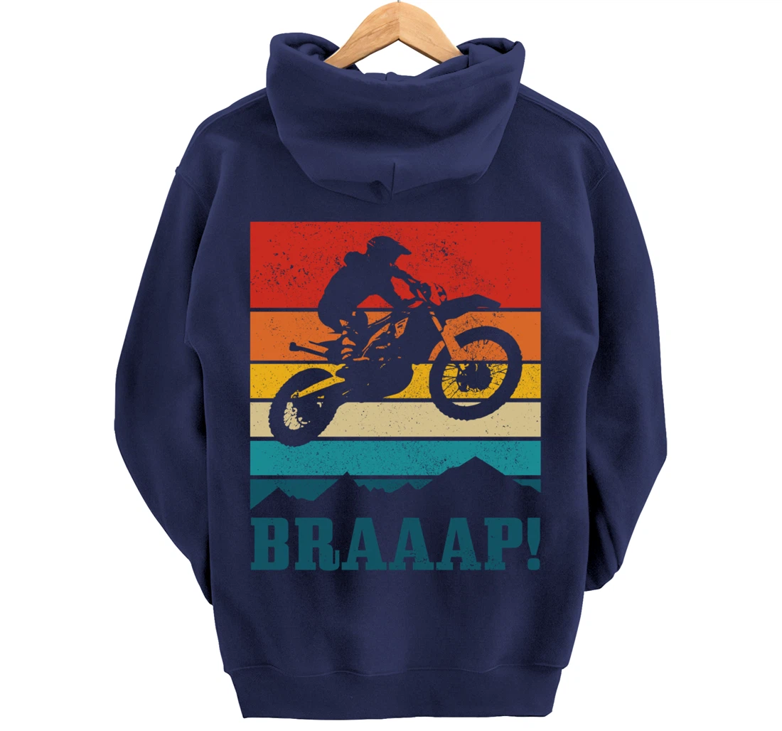 Braap Dirt Bike Motocross MX Motorcycle Enduro Biker Gift Pullover Hoodie