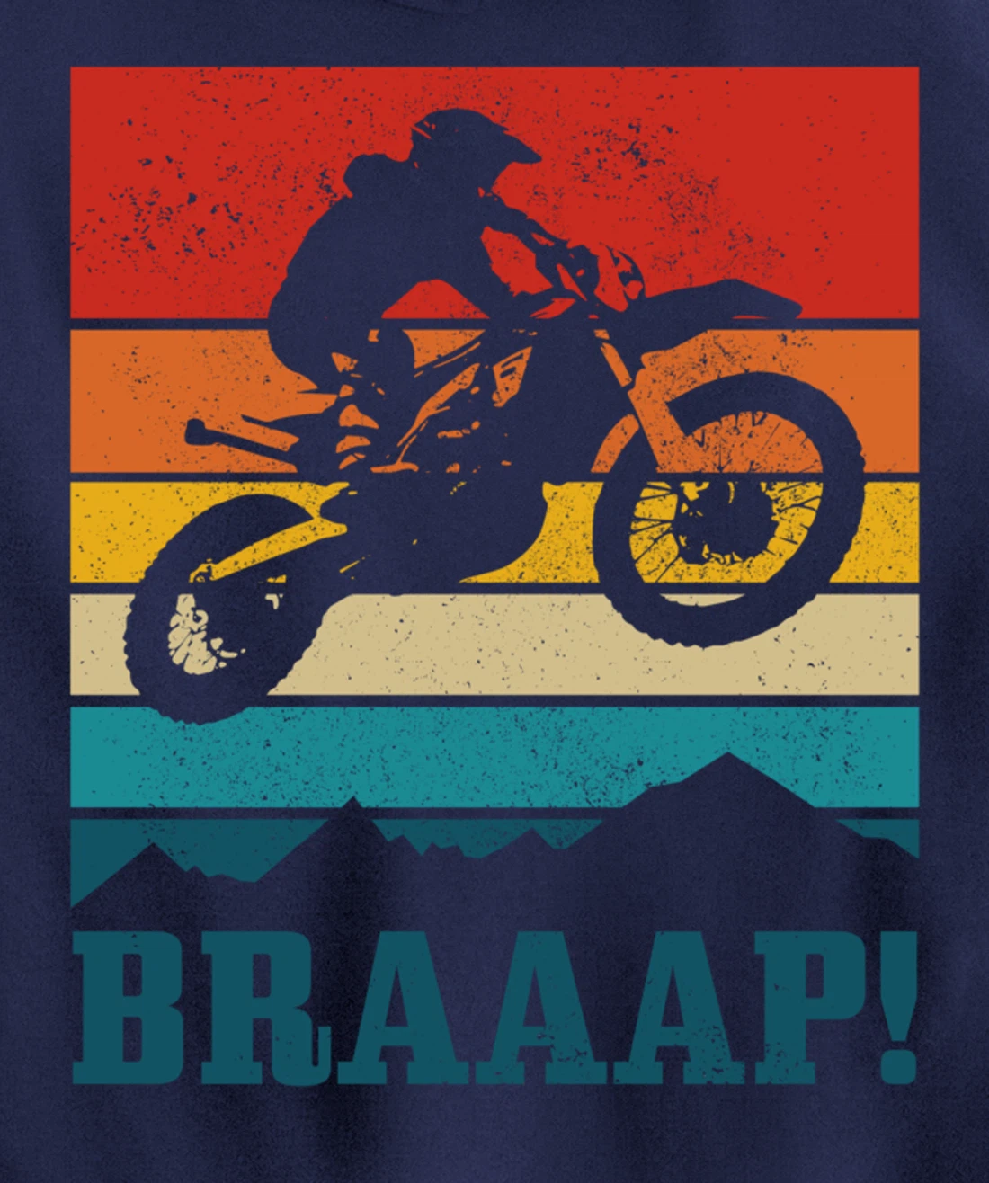 Braap Dirt Bike Motocross MX Motorcycle Enduro Biker Gift Pullover Hoodie