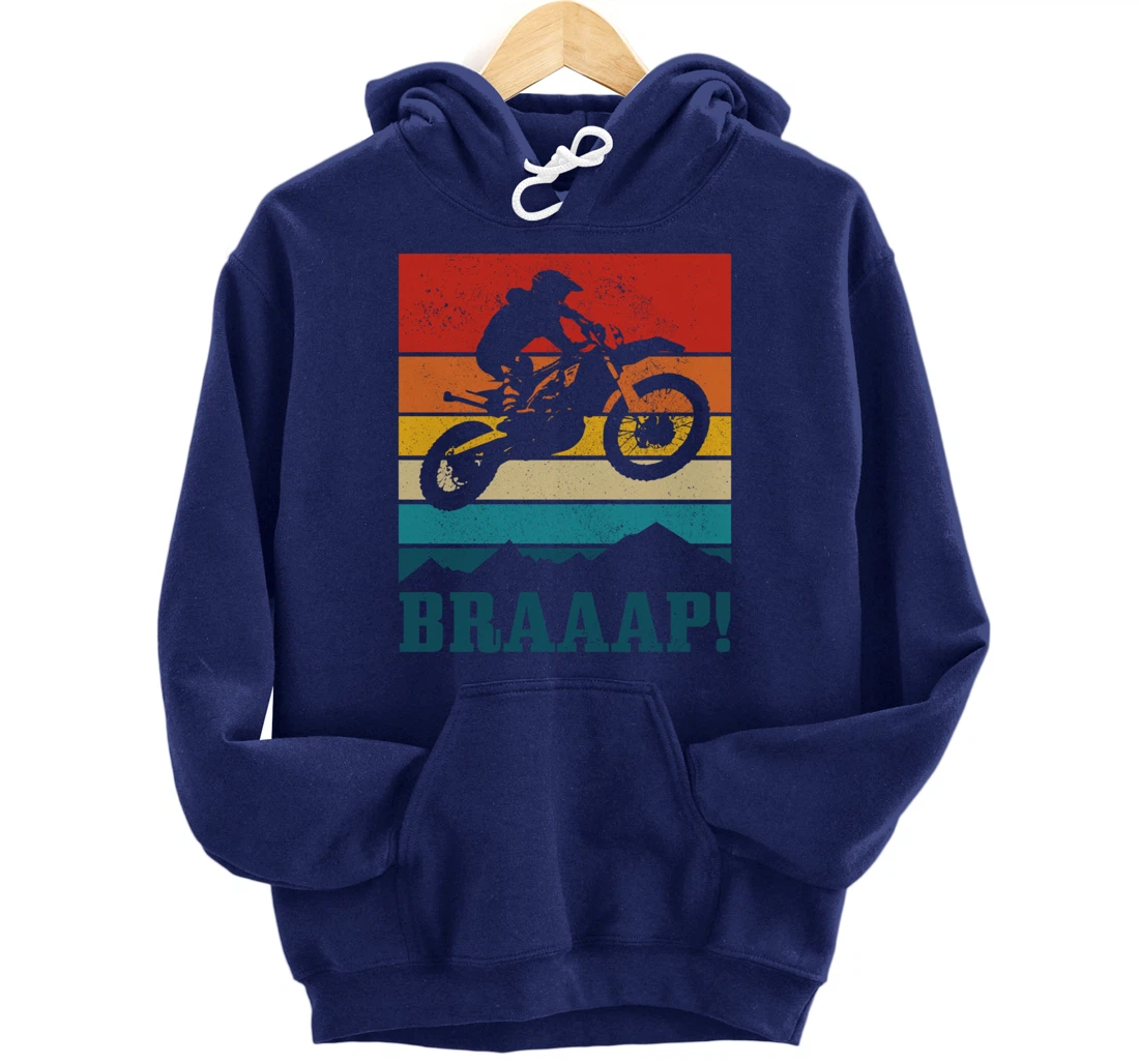 Braap Dirt Bike Motocross MX Motorcycle Enduro Biker Gift Pullover Hoodie