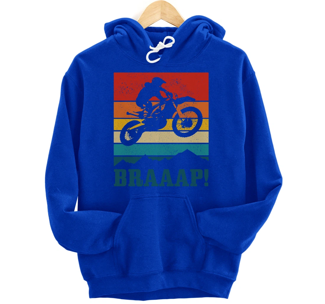 Braap Dirt Bike Motocross MX Motorcycle Enduro Biker Gift Pullover Hoodie