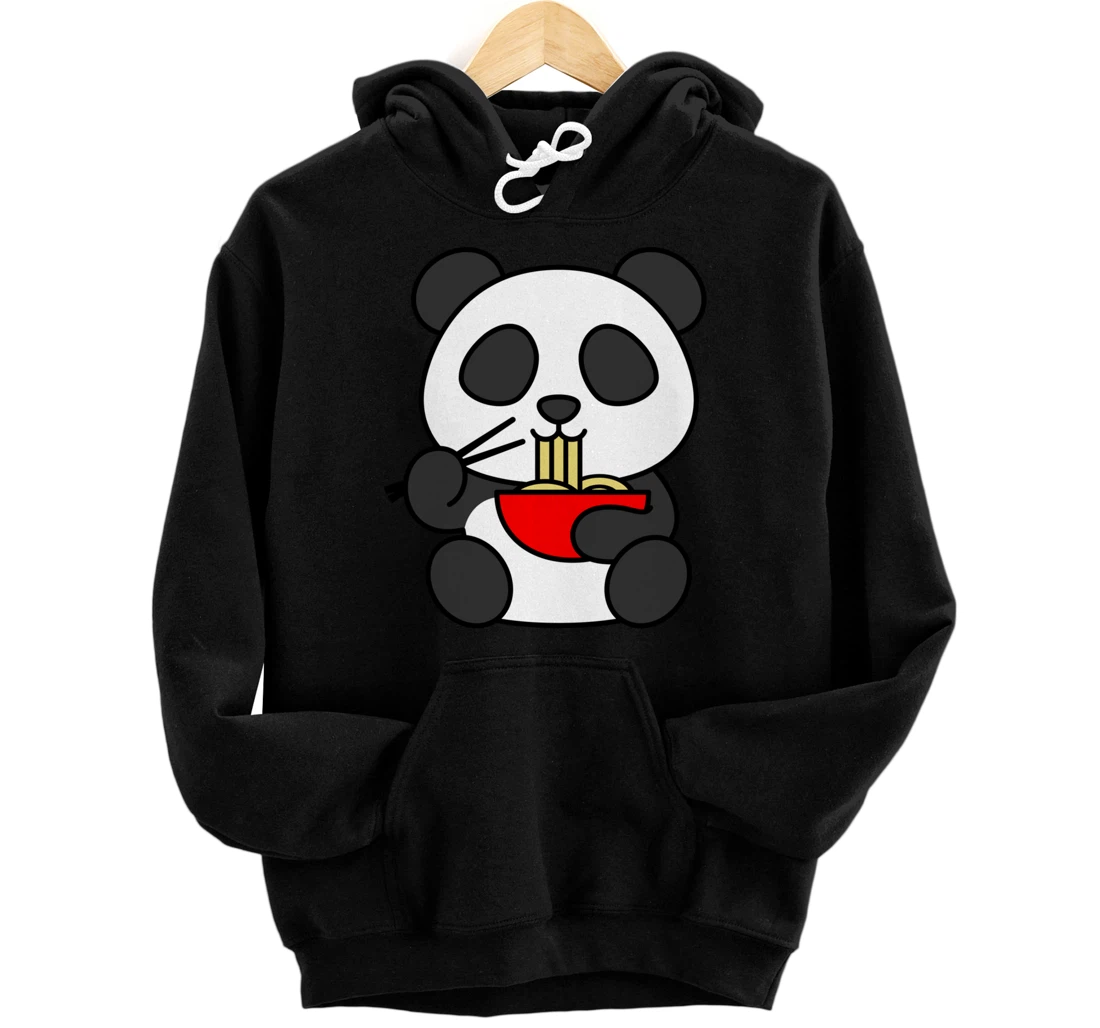 Cute Kawaii Panda Bear Ramen Noodles Funny Animal Lover Gift Pullover Hoodie