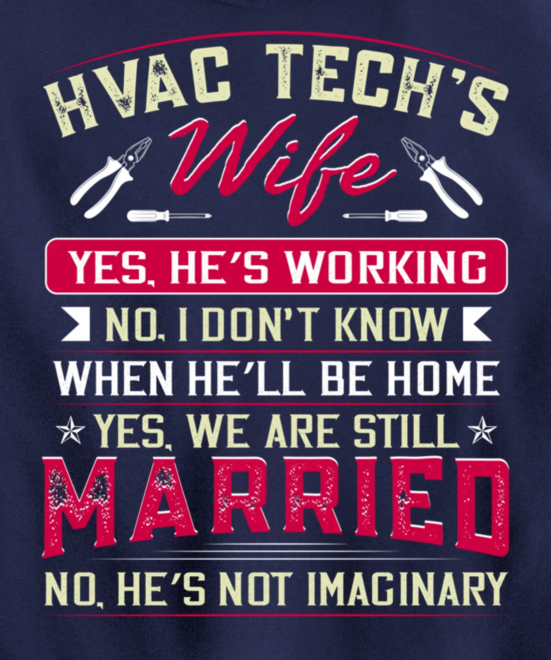 Funny HVAC Tech Wife HVAC Technicians Girlfriend Mom Gift Pullover Hoodie