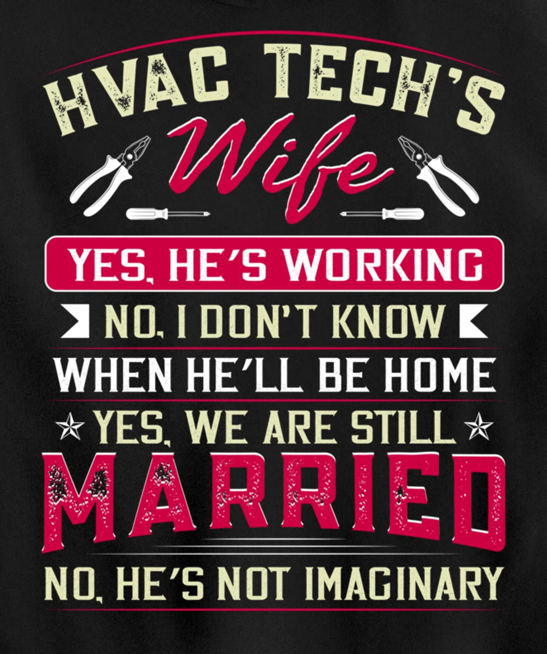 Funny HVAC Tech Wife HVAC Technicians Girlfriend Mom Gift Pullover Hoodie