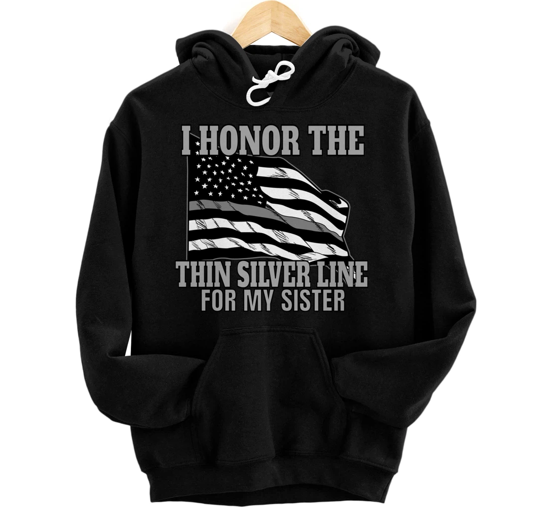 Corrections Officer Brother Sister - Support Sister Pullover Hoodie