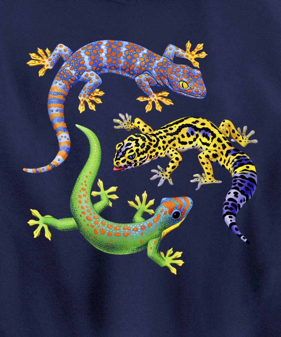 Reptile Lover Gecko Lizards Exotic Pet Gifts Pullover Hoodie