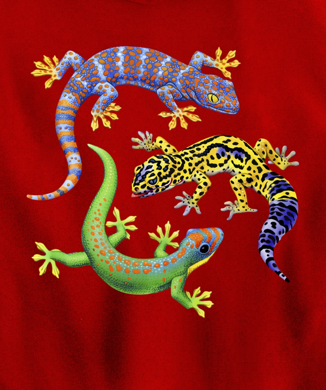 Reptile Lover Gecko Lizards Exotic Pet Gifts Pullover Hoodie