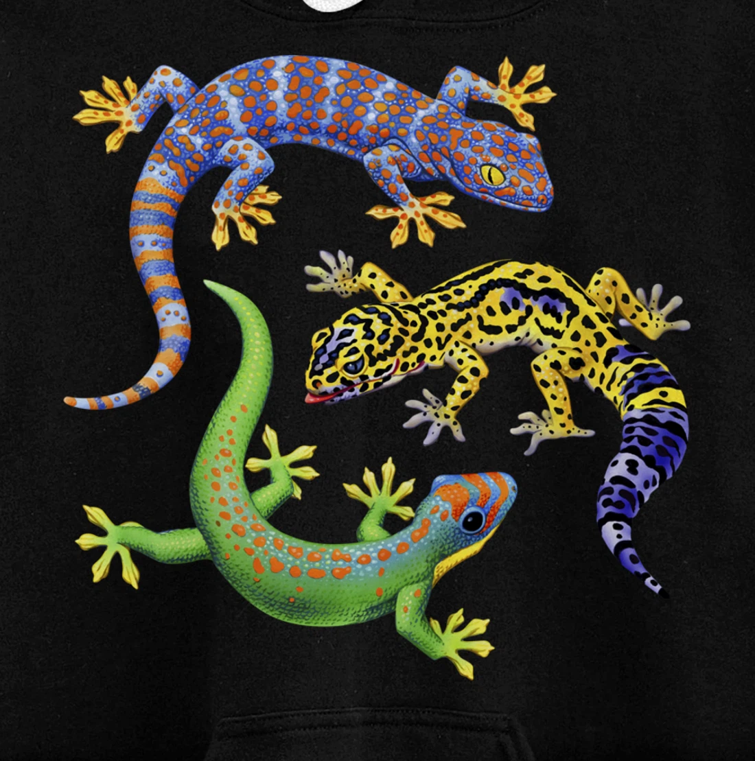Reptile Lover Gecko Lizards Exotic Pet Gifts Pullover Hoodie