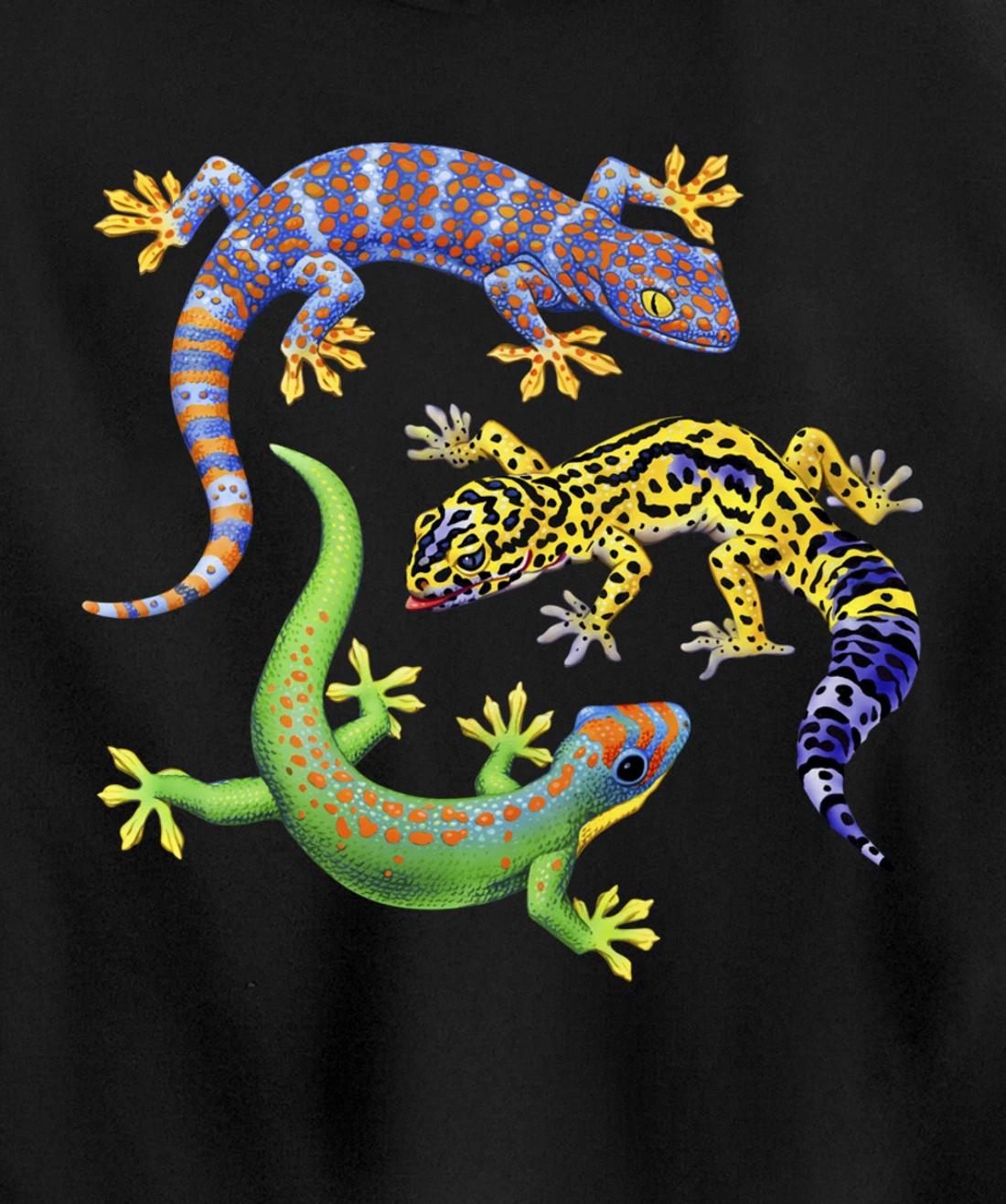 Reptile Lover Gecko Lizards Exotic Pet Gifts Pullover Hoodie