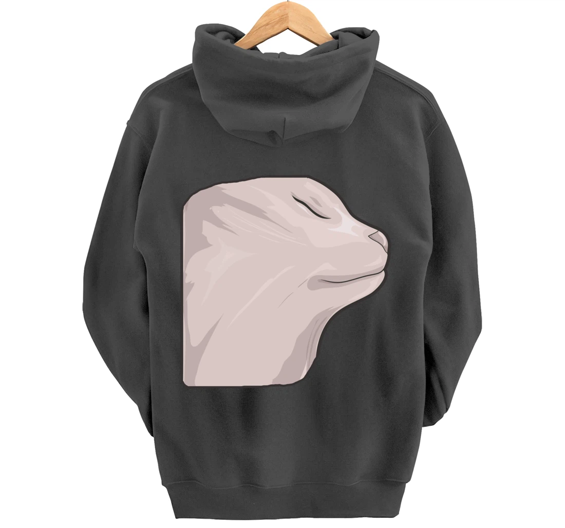 Vibing Cat Dank Meme Funny Cat Meme Pullover Hoodie
