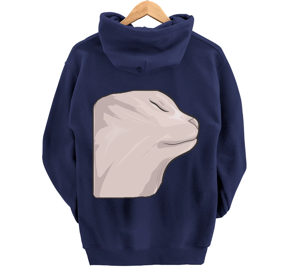Vibing Cat Dank Meme Funny Cat Meme Pullover Hoodie
