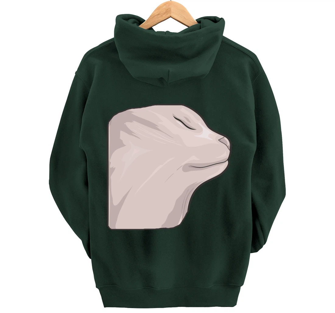 Vibing Cat Dank Meme Funny Cat Meme Pullover Hoodie
