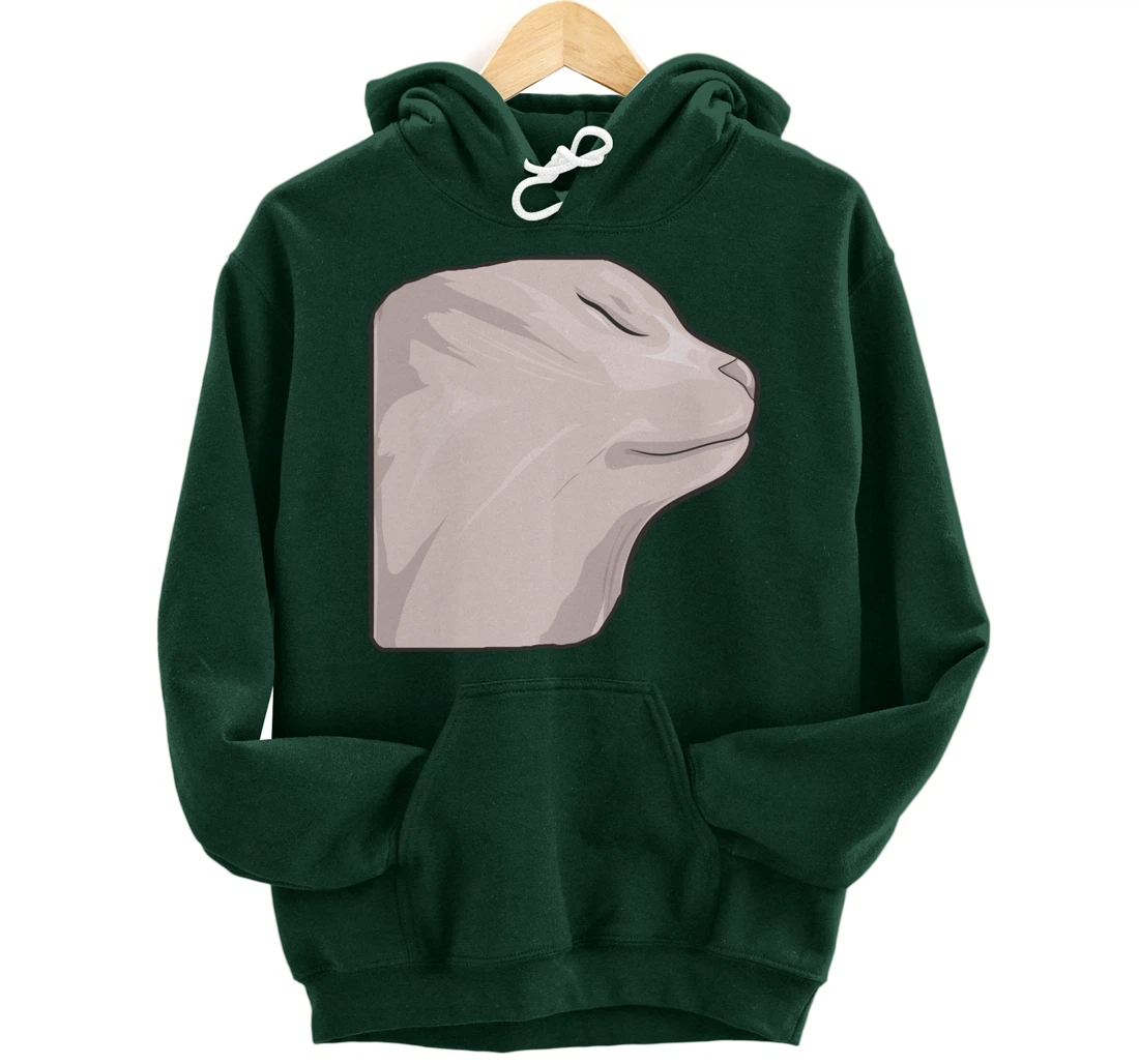 Vibing Cat Dank Meme Funny Cat Meme Pullover Hoodie