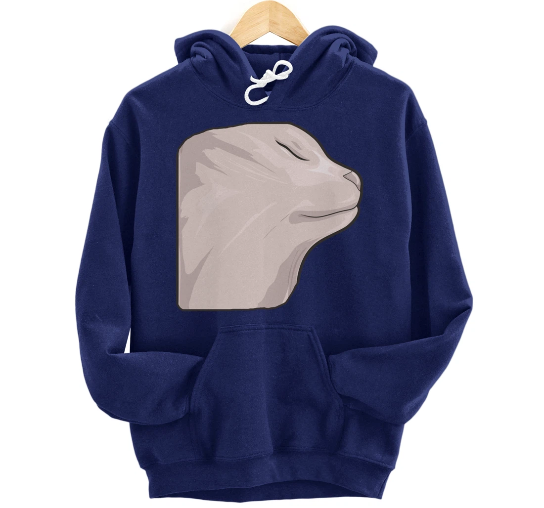 Vibing Cat Dank Meme Funny Cat Meme Pullover Hoodie