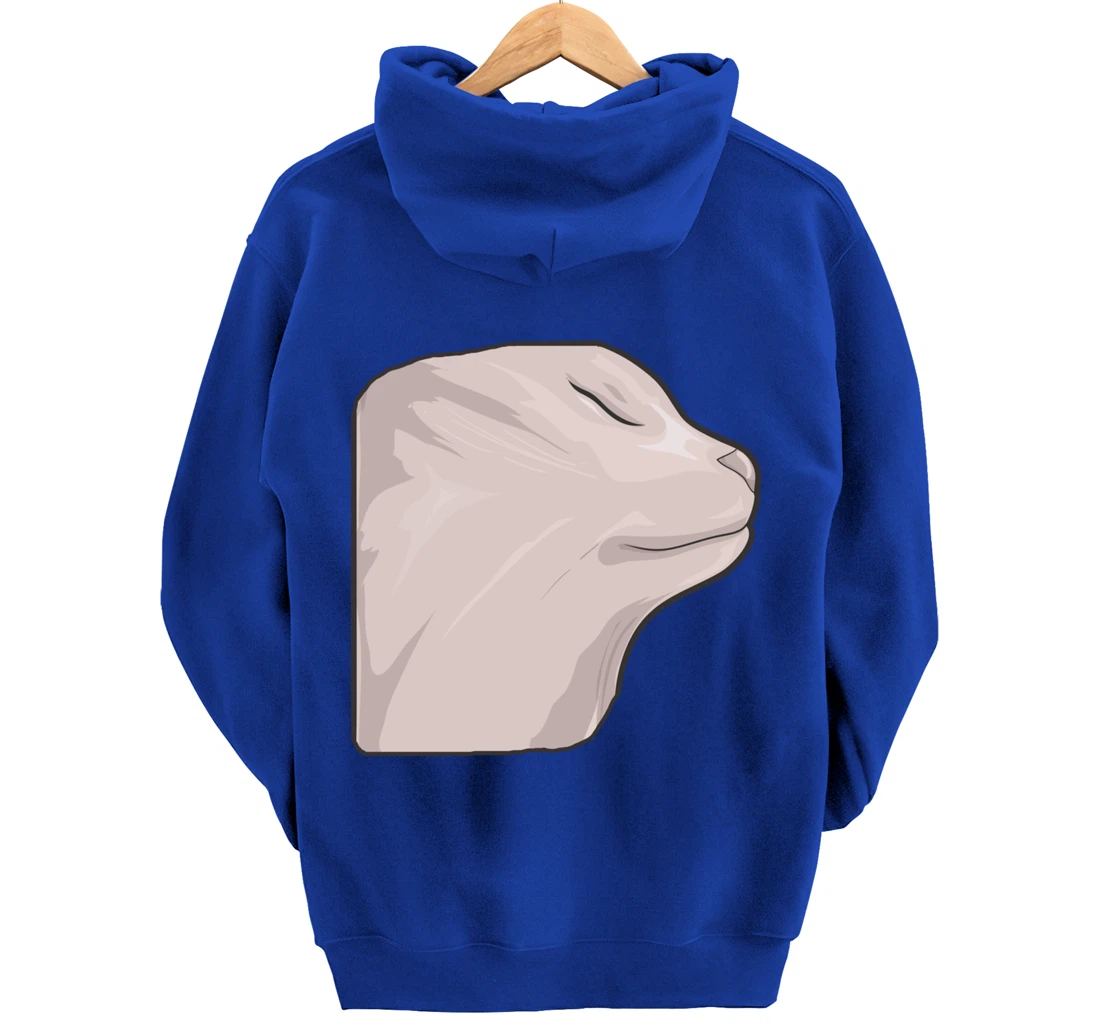 Vibing Cat Dank Meme Funny Cat Meme Pullover Hoodie